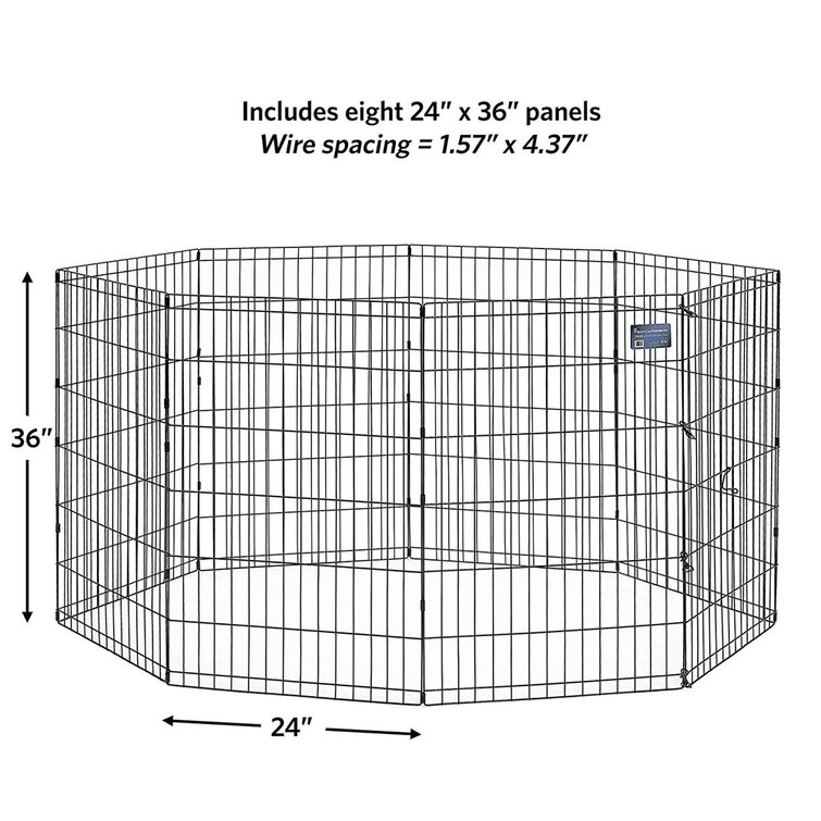 MidWest Homes for Pets Foldable Metal Exercise Pen Pet Playpen